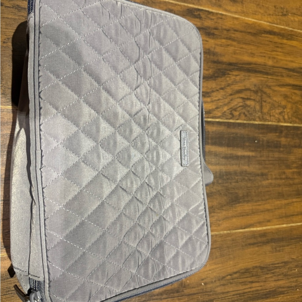 Vera Bradley Gray Quilted Cosmetic Bag